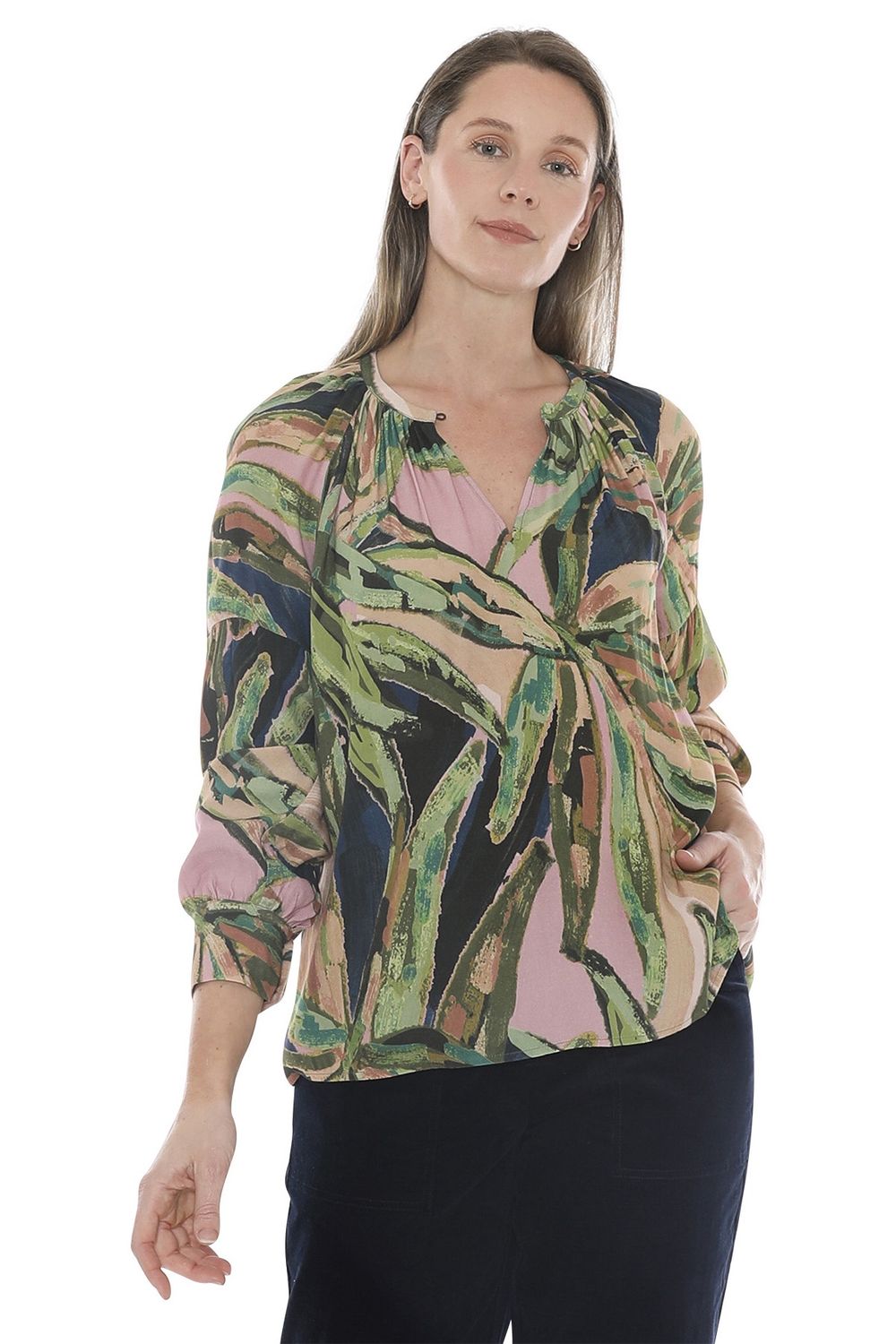 Jump Painted Leaves Top
