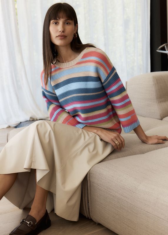 LD + Co Multi Stripe Jumper Oat