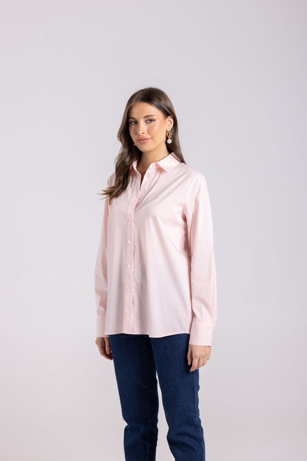 Two T&#39;s Classic Shirt Soft Pink
