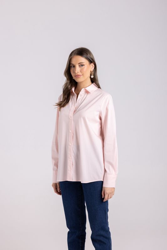 Two T&#39;s Classic Shirt Soft Pink