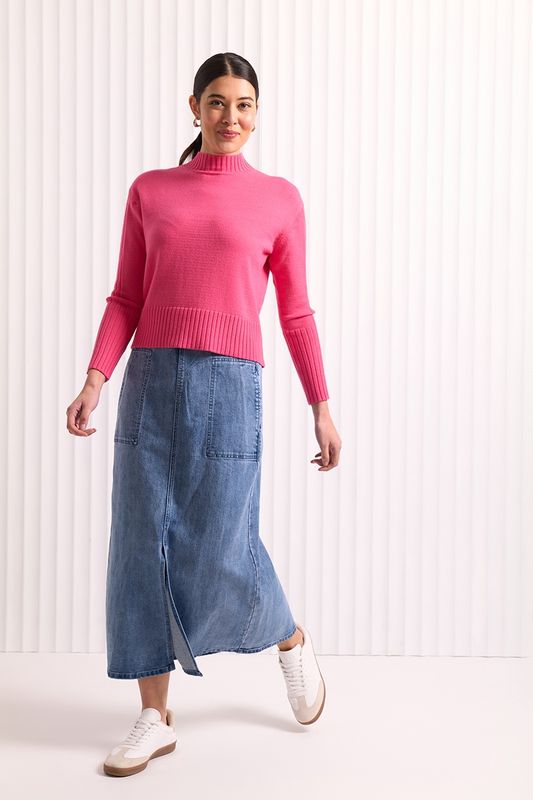 Foil Jean &amp; Tonic Skirt Vintage Wash