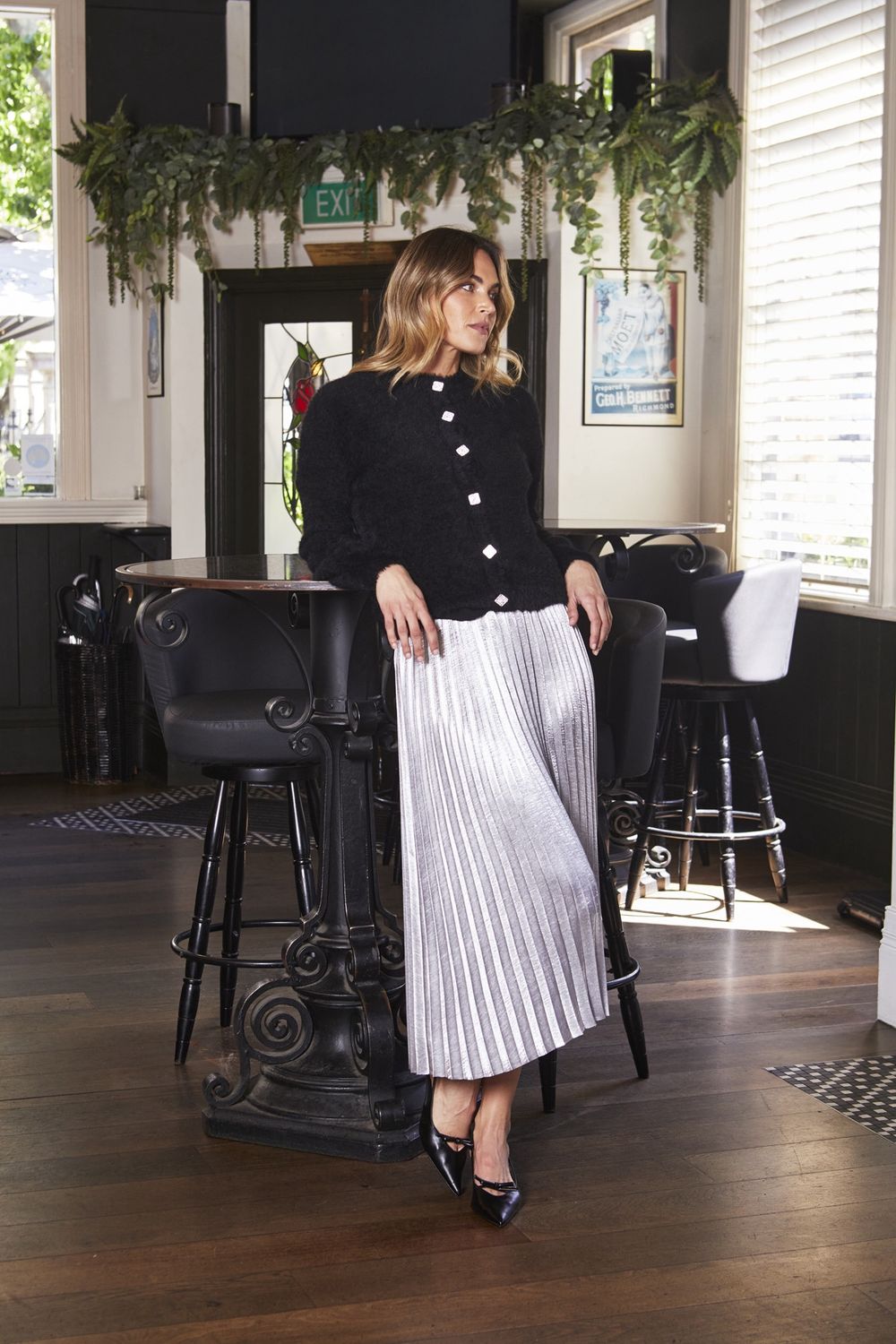 Ping Pong Louise Cardigan Black