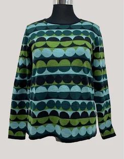 Mansted Bess Cotton Top Dark Green