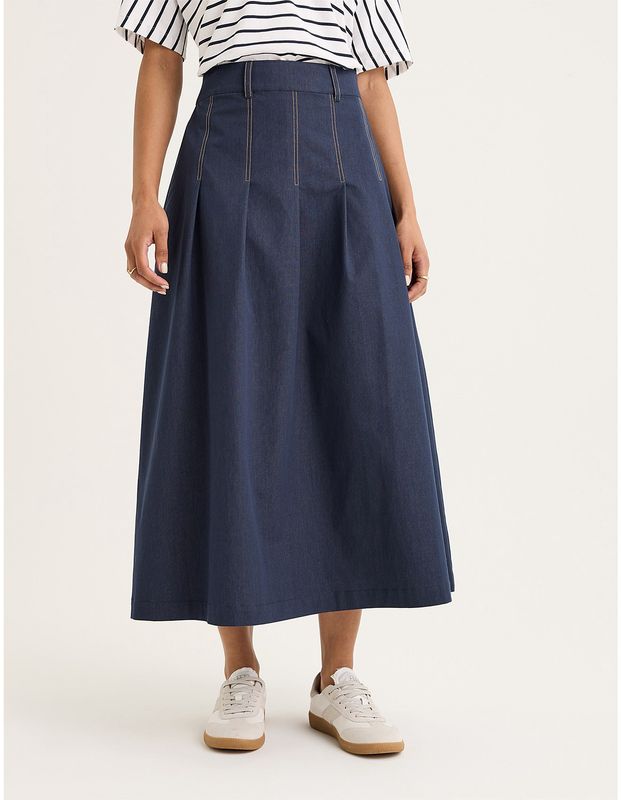 Yarra Trail Quartz Skirt Indigo