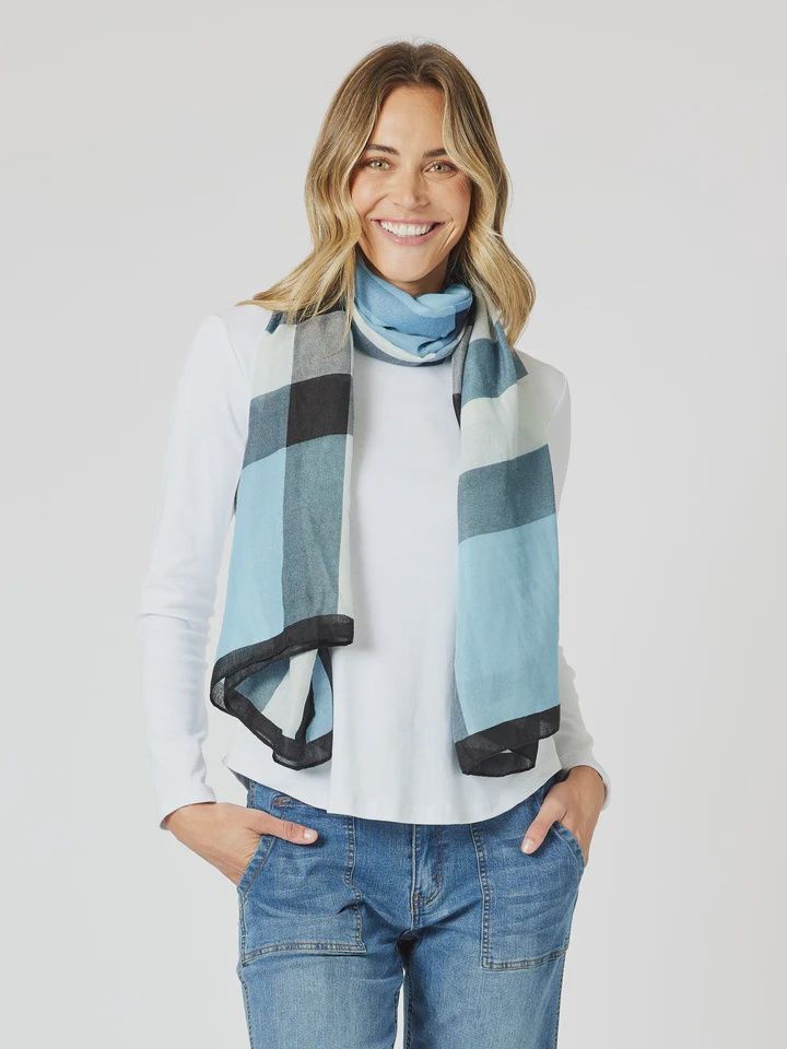 Gordon Smith London Scarf Blue/ Multi