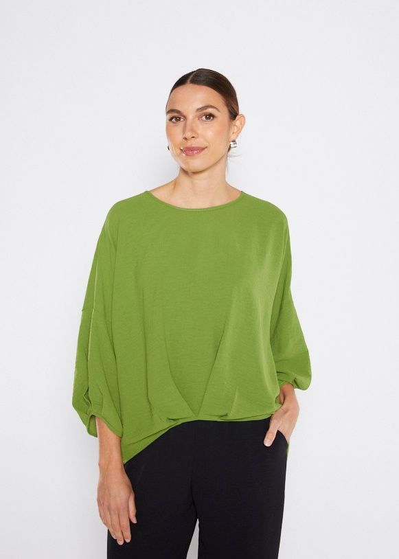 Philosophy 3/4 Pleat Tunic Green