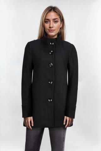 Sabena Funnel Neck Jacket Black