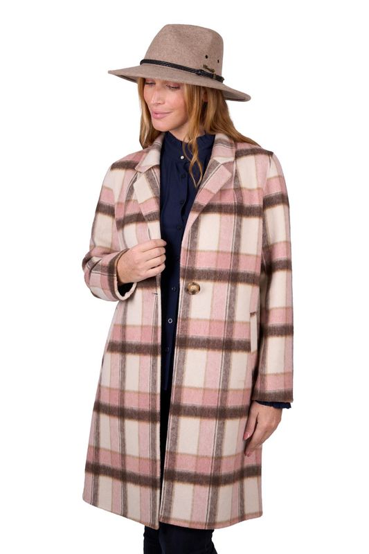 Thomas Cook Leicester Wool Coat Pink