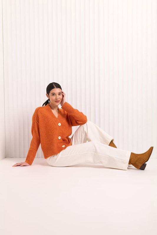 Foil Love Fool Cardigan Satsuma