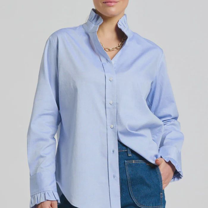 Shirty the Olivia Classic Cut Shirt Oxford Blue