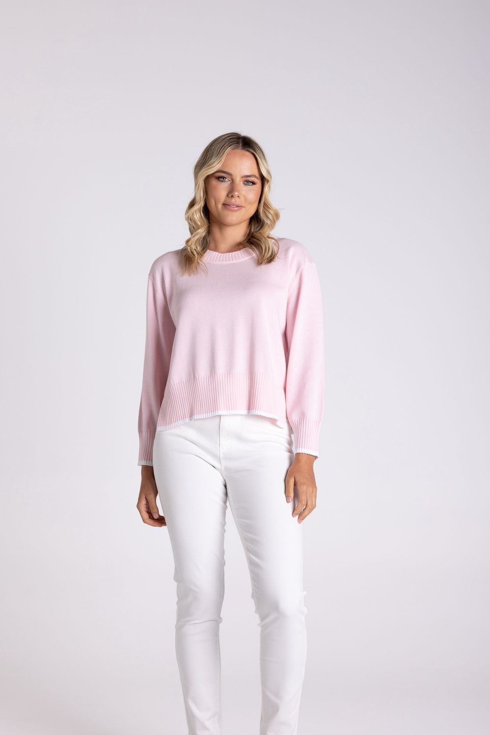 Two T&#39;s Boxy Knit Pink