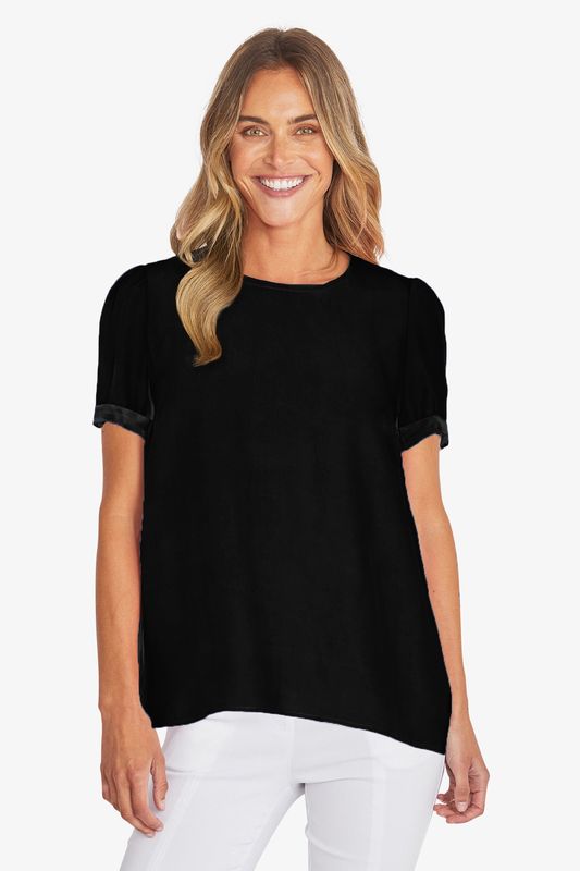 Ping Pong Kira Slinky Top Black