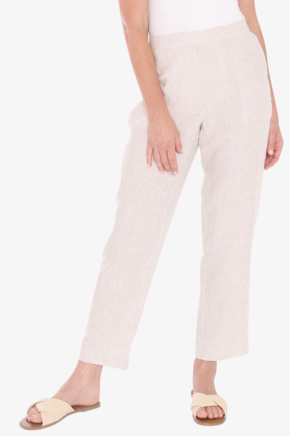 Jump 7/8 Core Pant Natural Flax