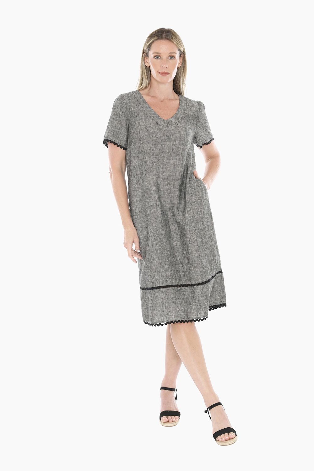 Jump Ric Rac Shift Dress Blackstone