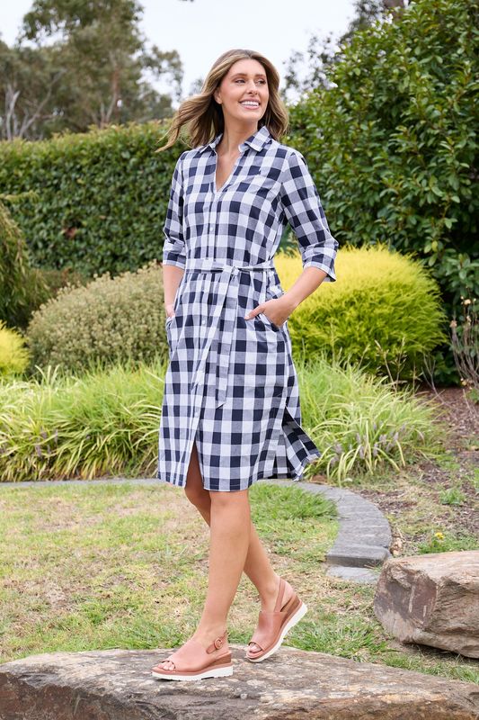 Thomas Cook Bella Shirt Dress Navy