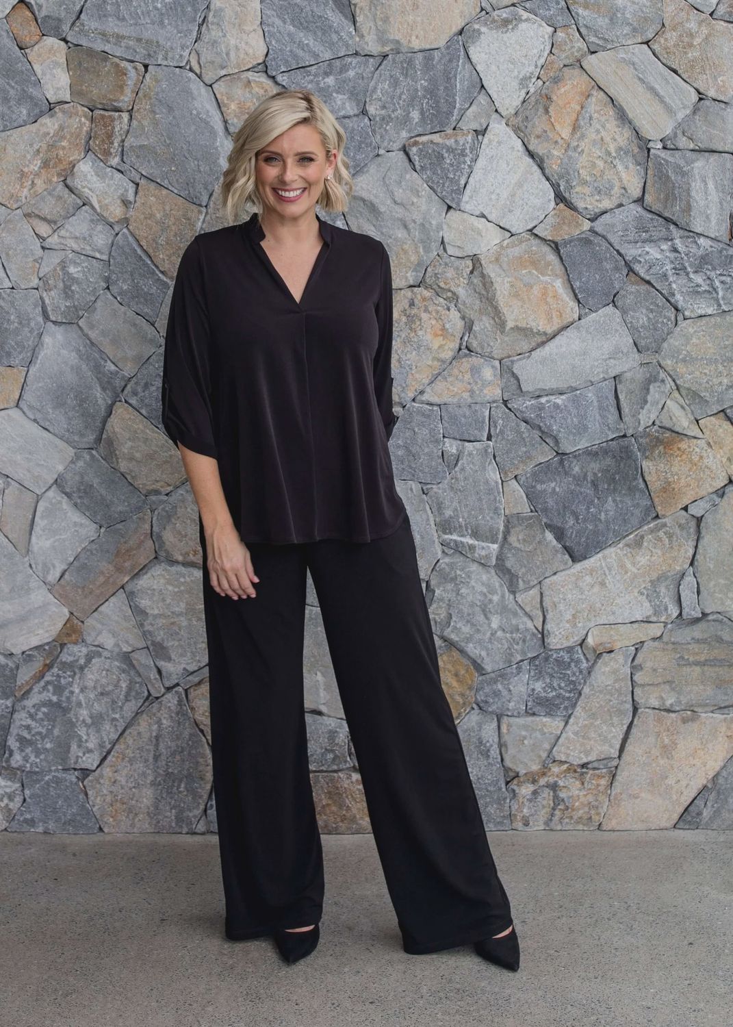 Philosophy Paltrow Full Length Jersey Pant Black