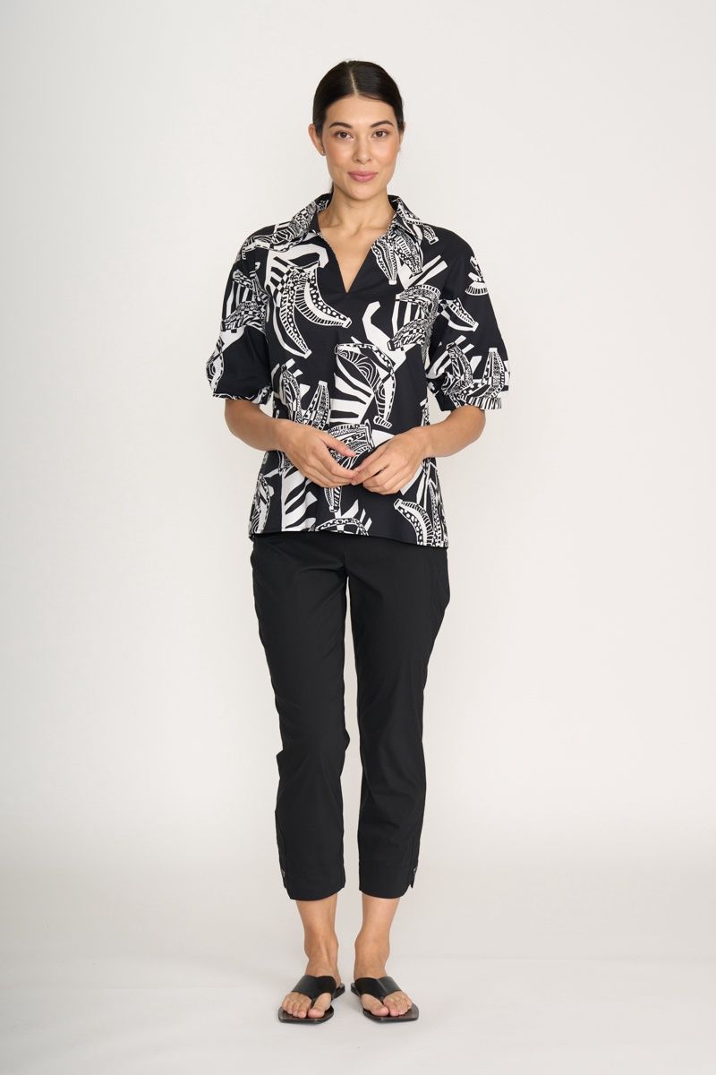 Foil Finish Line Pant Black
