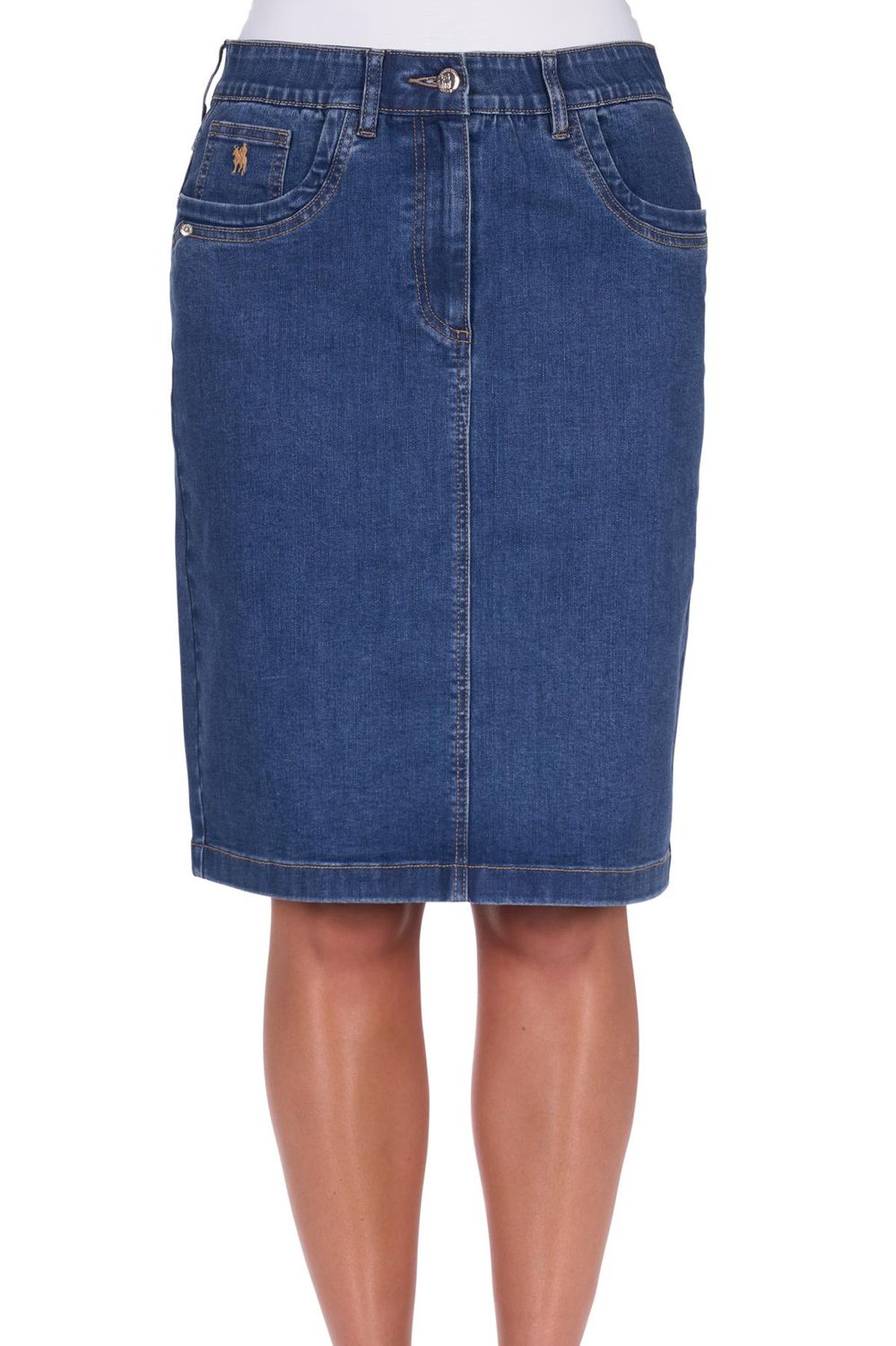 Thomas Cook Lucy Denim Skirt Mid Wash