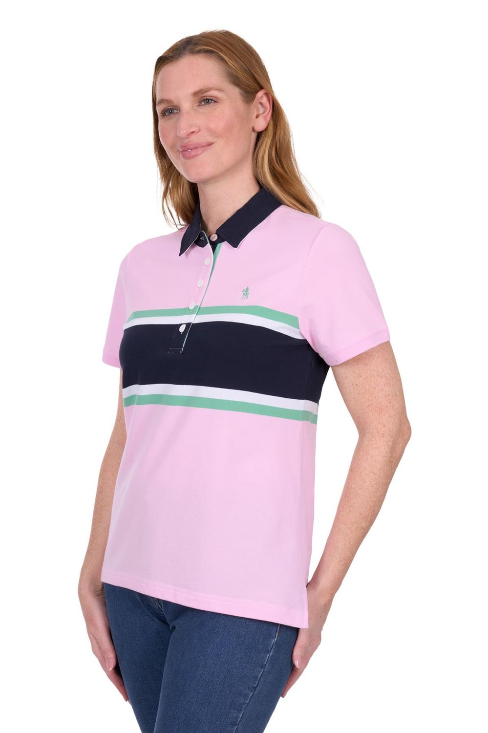 Thomas Cook Felicia SS Polo Pale Pink