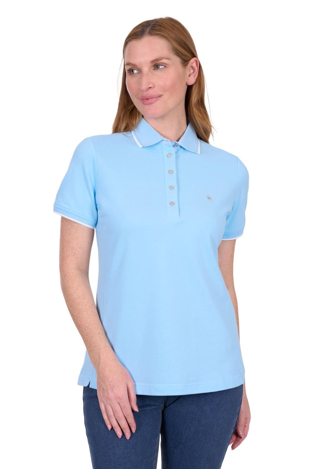 Thomas Cook Michelle SS Polo Pale Blue