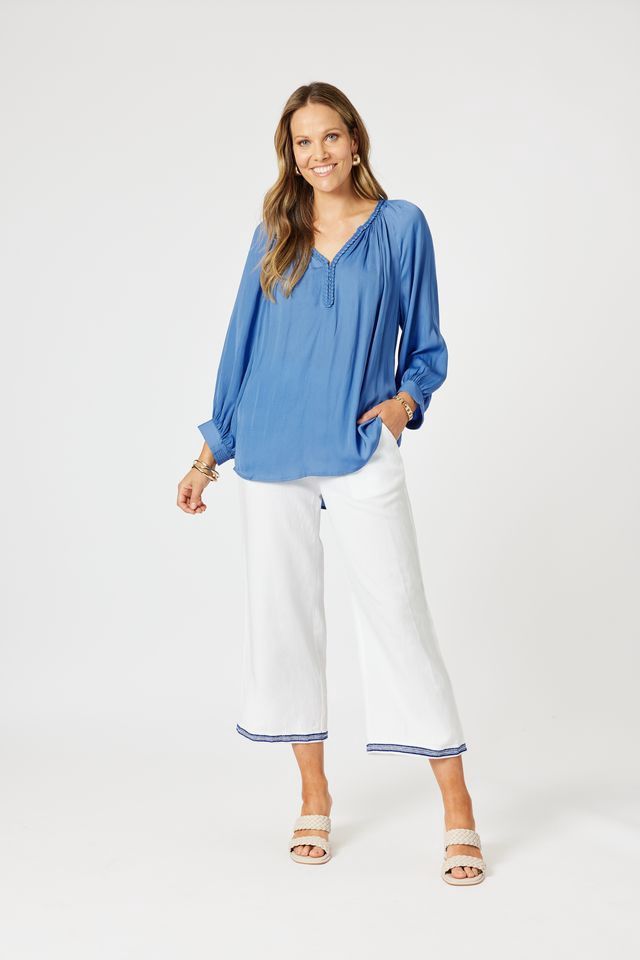 Hammock &amp; Vine Lux Plait Top Pacific Blue
