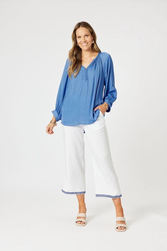 Hammock &amp; Vine Lux Plait Top Pacific Blue