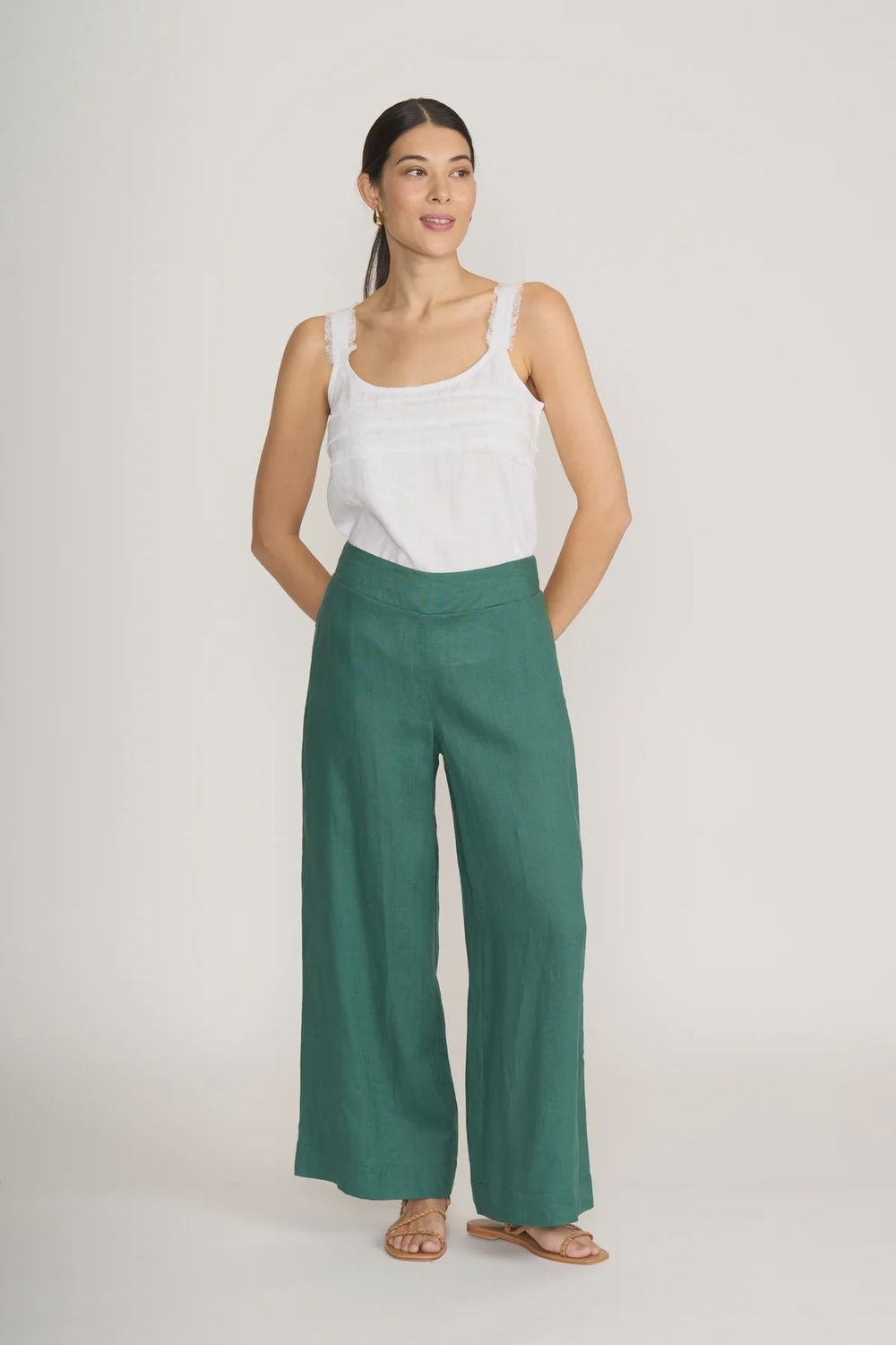 Foil Pull Together Pant Thyme