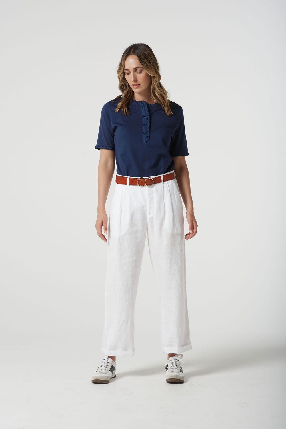 Goondiwindi Frill Polo Navy