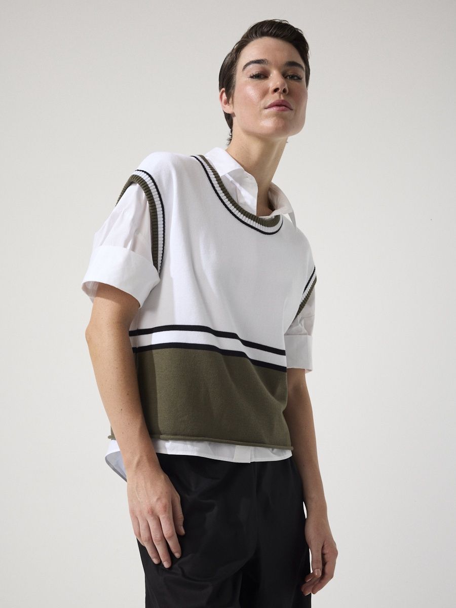 Marco Polo Nature Stripe Vest