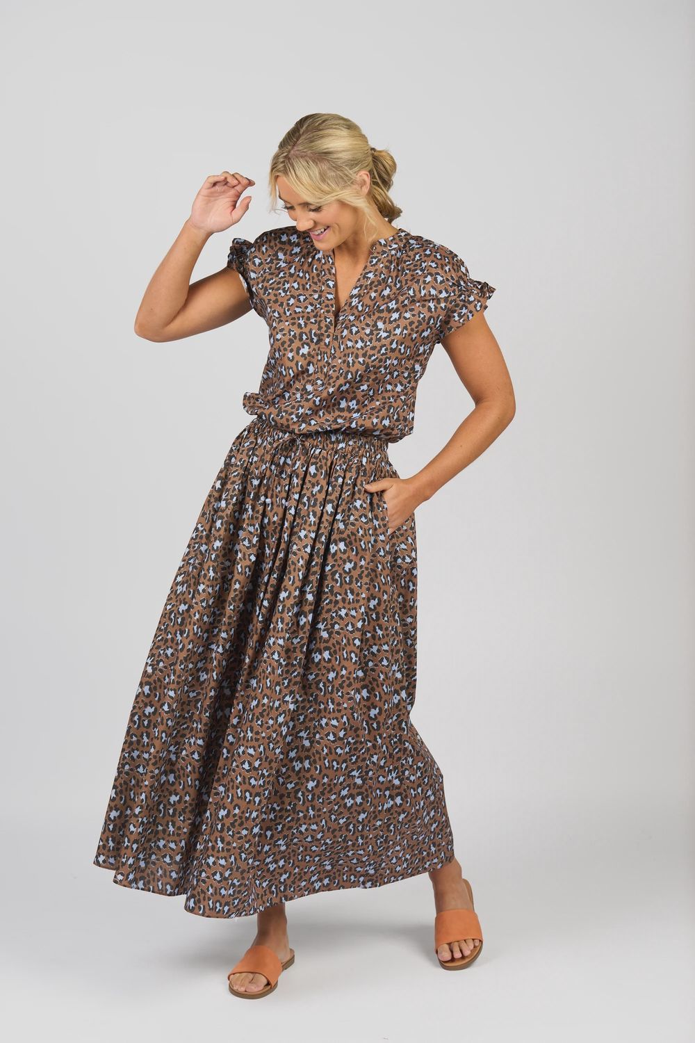 Vassalli Elastic Waist Maxi Skirt Nala