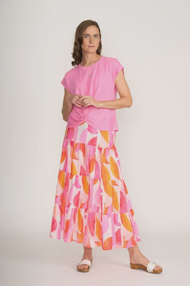 Foil Feeling Peachy Cruisin Skirt
