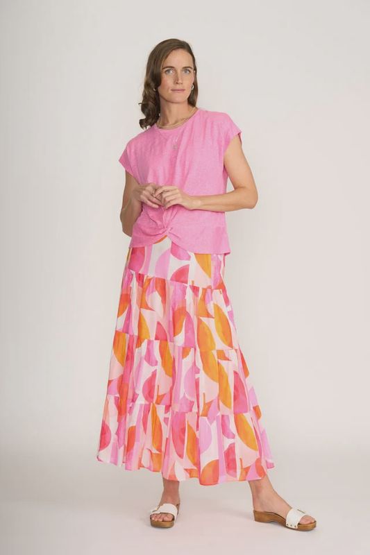 Foil Feeling Peachy Cruisin Skirt
