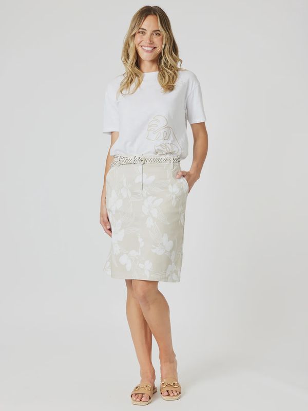 Gordon Smith Morro Bay Skirt Natural/White
