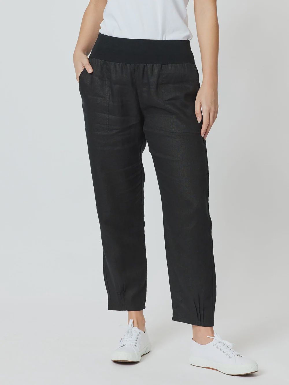 Gordon Smith Sarah Linen Pant Black