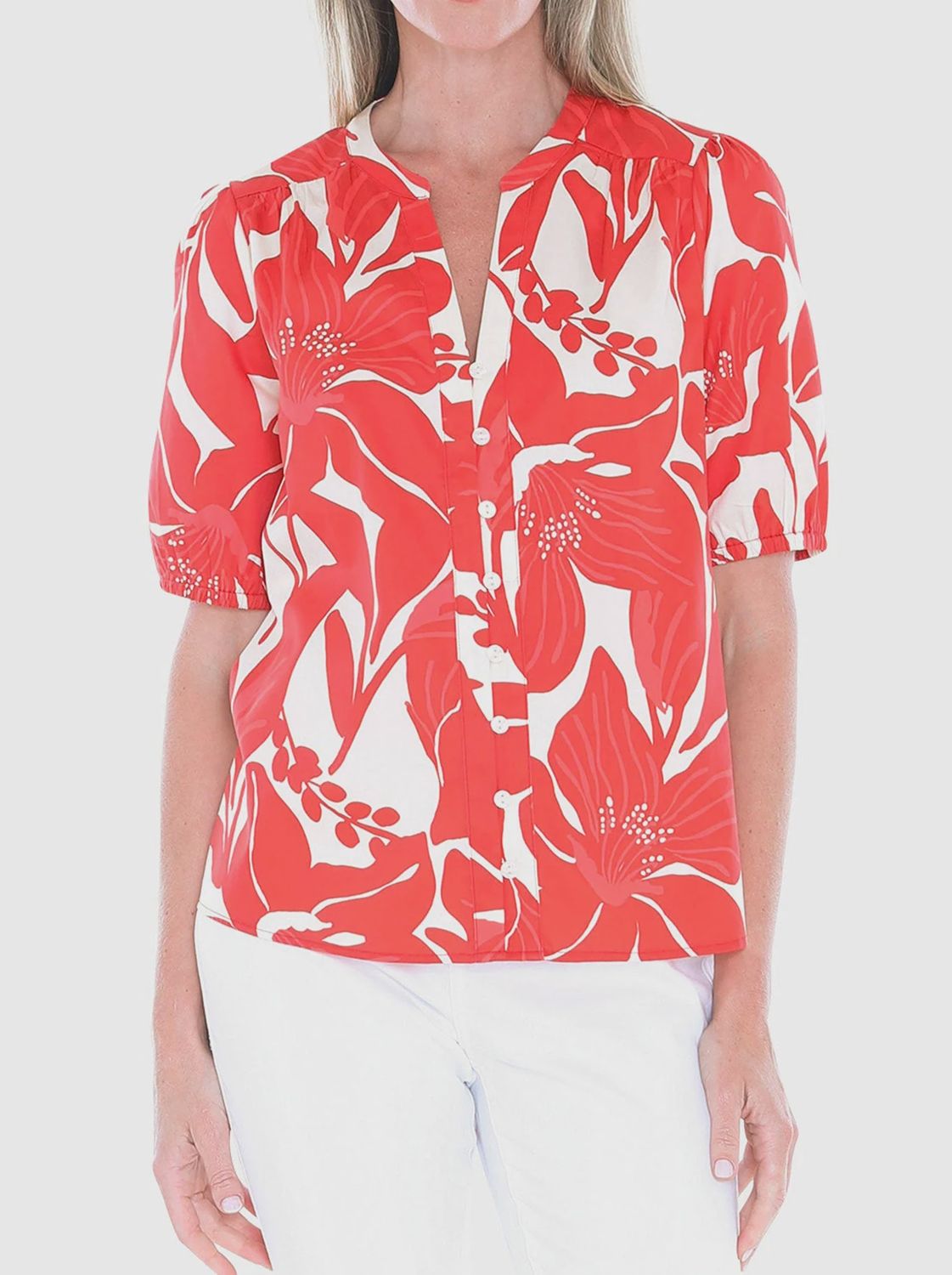 Jump Lily Mono Top Red