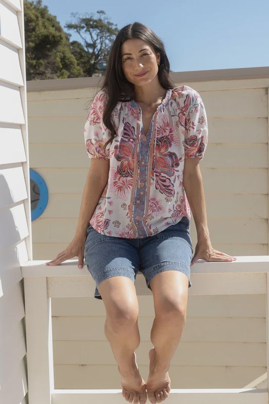 Jump Sweet Iris Top
