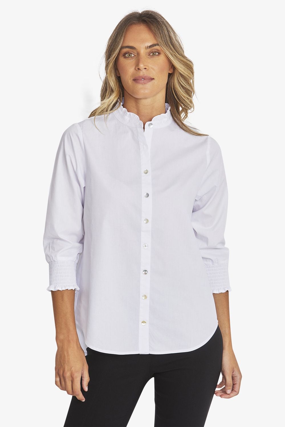 Ping Pong Hannah Blouse White