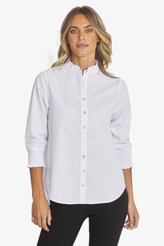 Ping Pong Hannah Blouse White