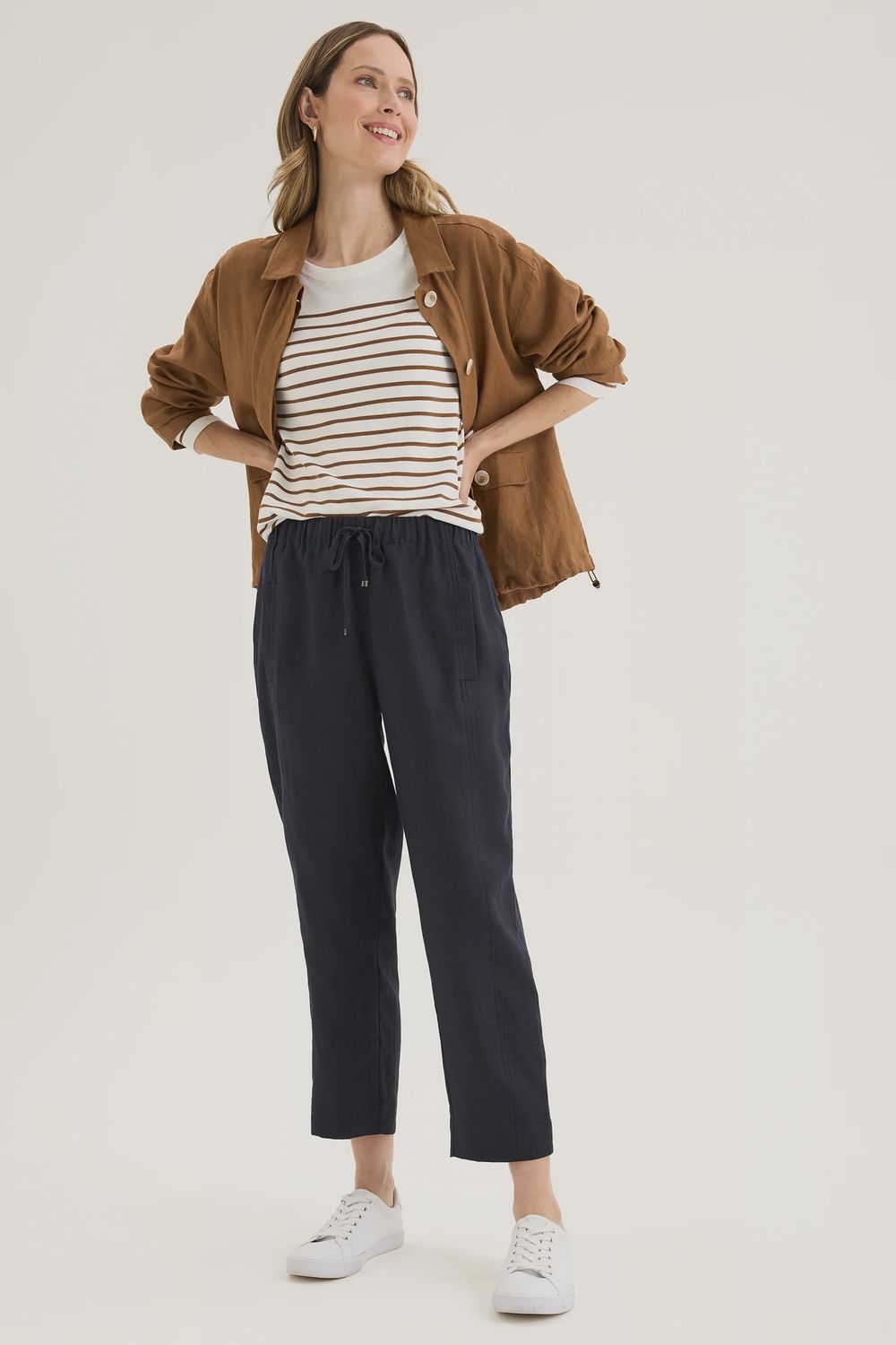 Yarra Trail Tirari Slim Pant Navy