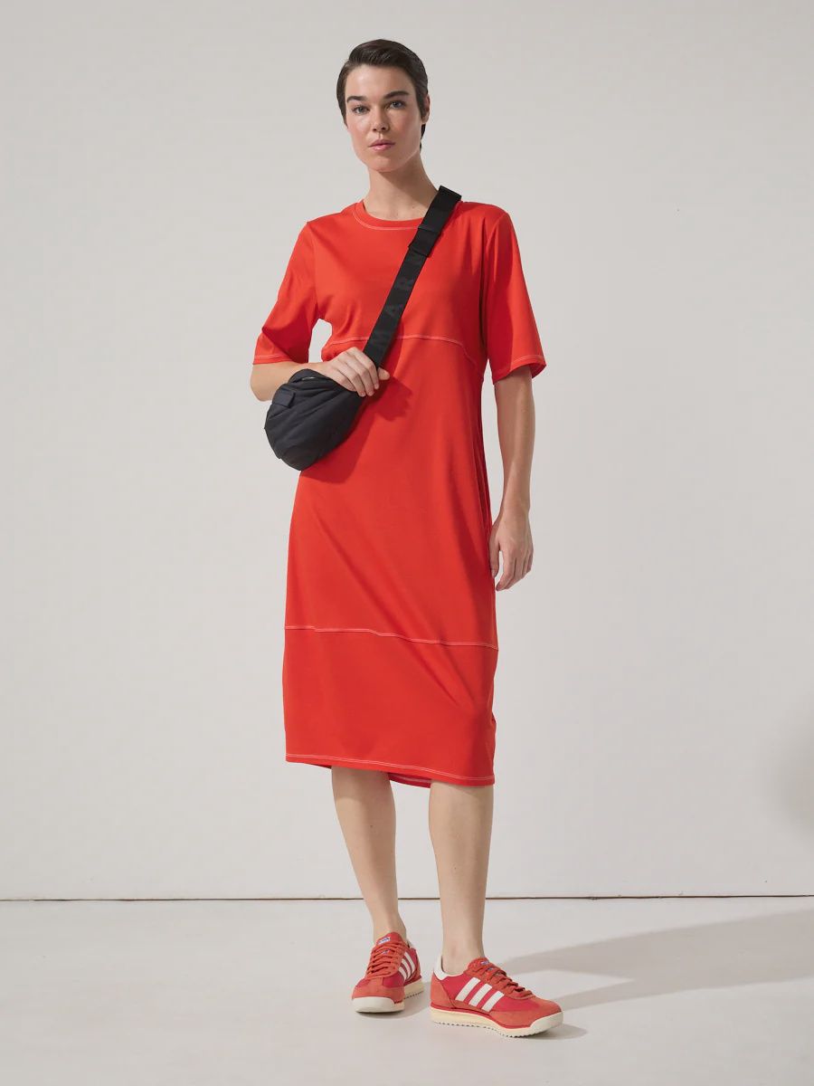 Marco Polo Lantern Dress Imperial Red