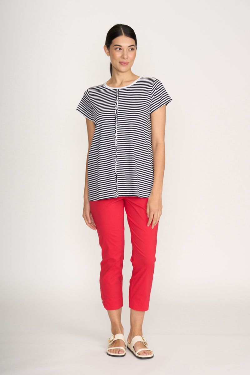 Foil Frill Factor Tee Mini Stripe