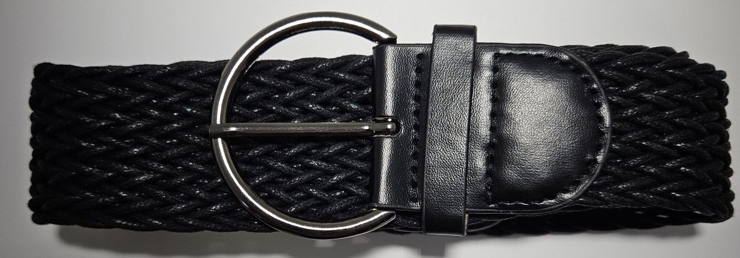 Hinako Weave Belt Black