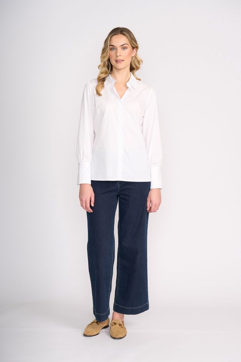 Foil Daisy Chain Shirt White