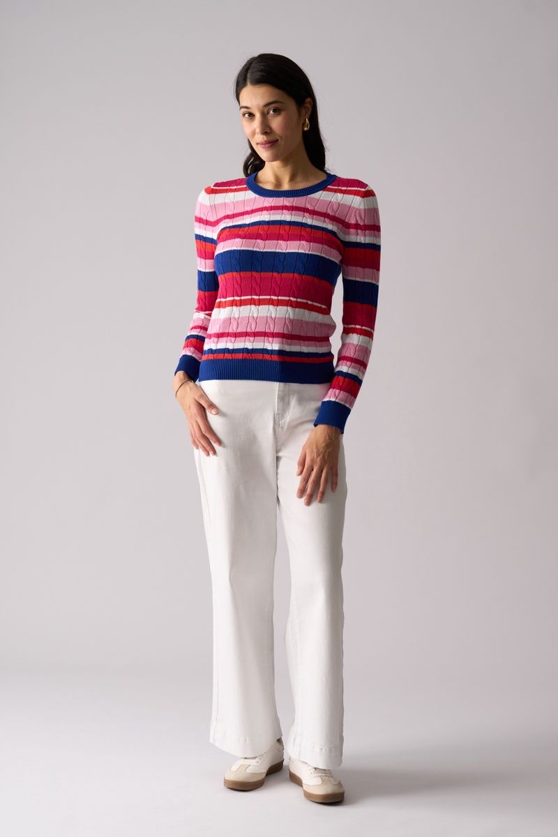Foil Hot Wire Sweater Multi Stripe