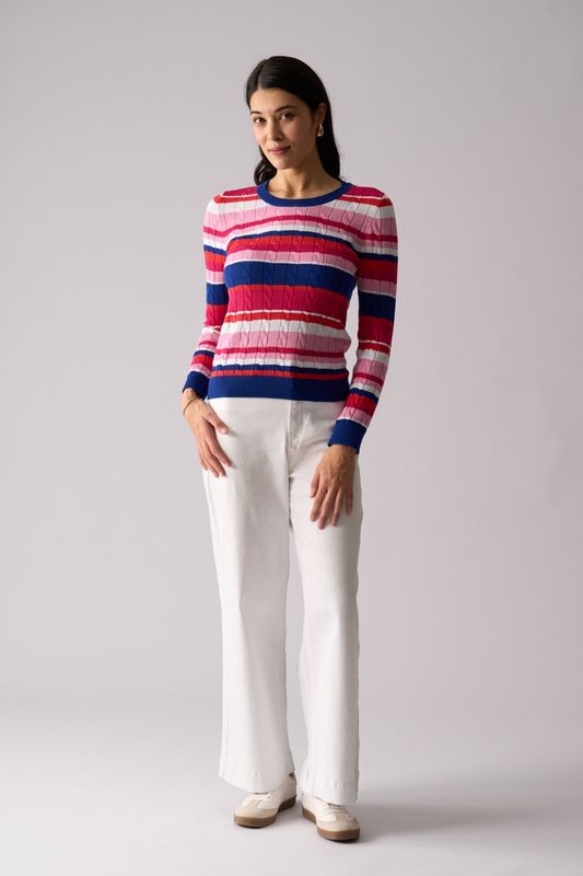 Foil Hot Wire Sweater Multi Stripe
