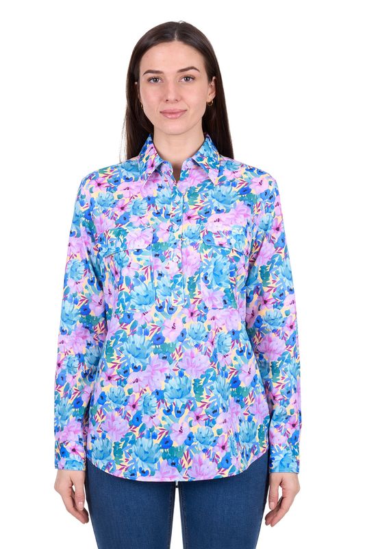 Thomas Cook  Hard Slog Trixie 1/2 PLKT Shirt Blue