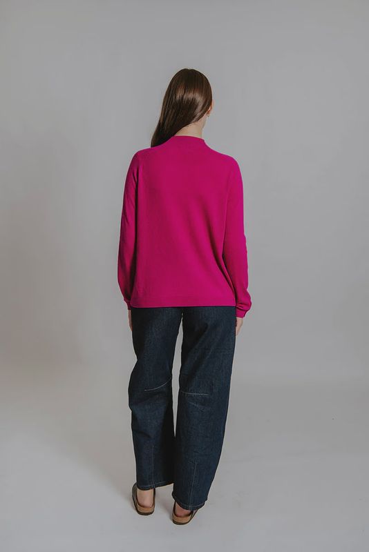 Bella Half Placket Pullover Mulberry