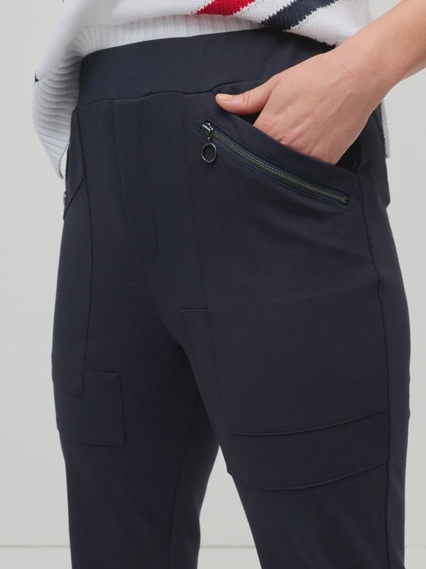 Marco Polo Pannelled Pocket Jogger Pant Black