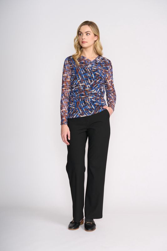 Foil Sheer Fun Wrap Top Elemental