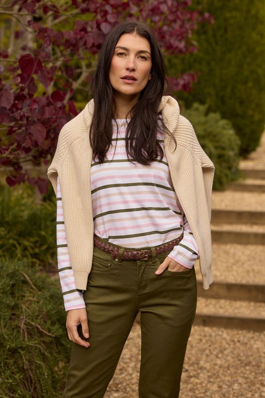 Goondiwindi Original Multi Stripe LS Sage Multi